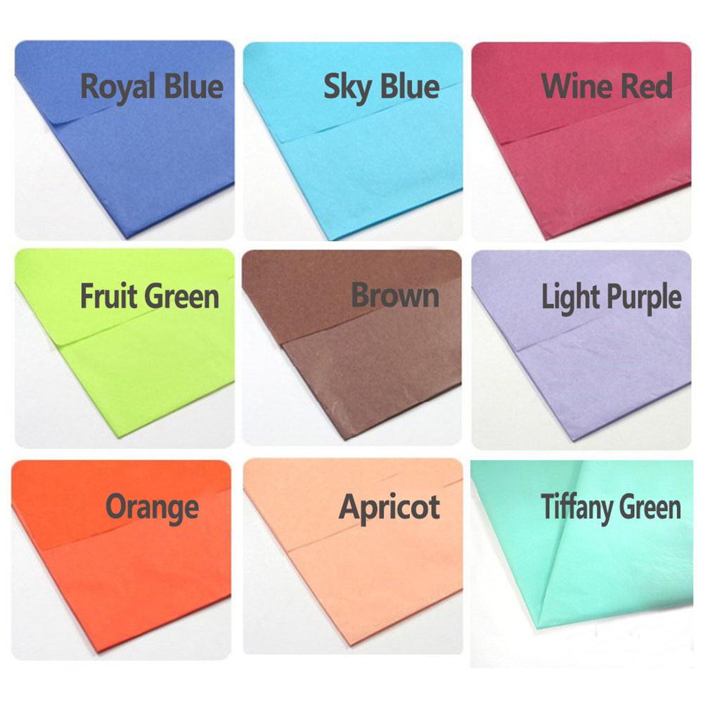 UV Coating Multicolor Wrapping Paper Moisture Proof Clothes Packing