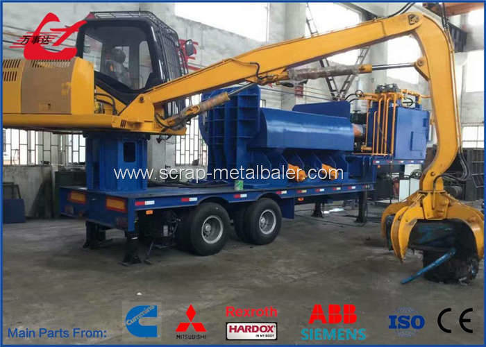 High Capacity Metal Scrap Logger Baler Machine For Light Metal Scraps Baling Into Blocks