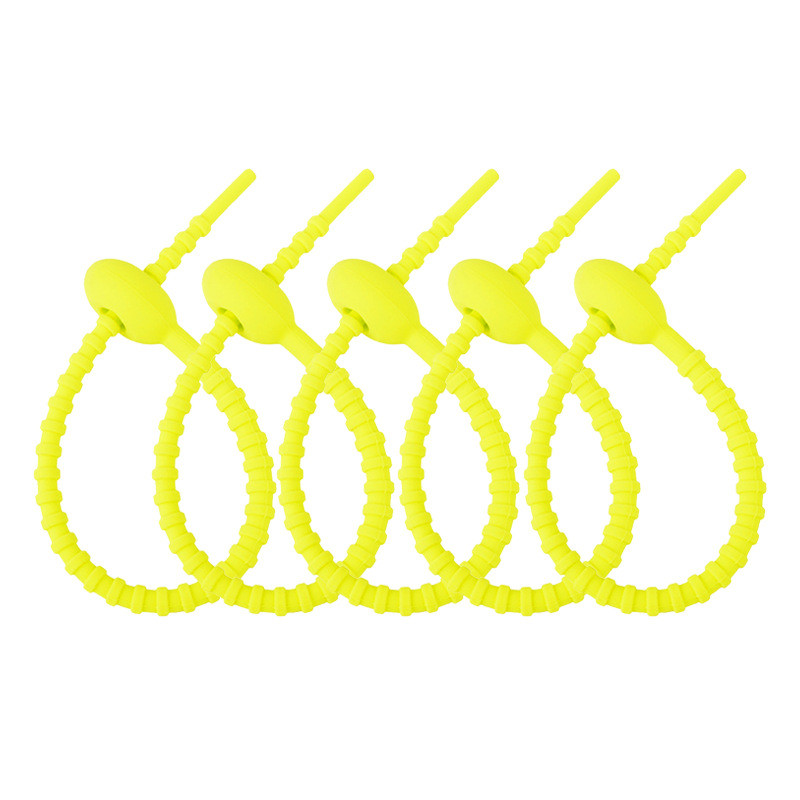 Reusable Silicone Cable Twist Ties Bread Tie Bag Sealing Clip Silicone Management Ties Cord Organizer For Car Home Offic