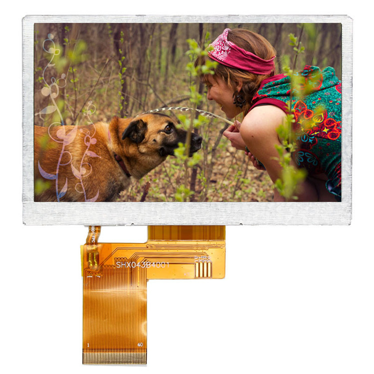 Rohs 24Bit RGB 0.5mm Pin pitch 4.3" TFT LCD Display