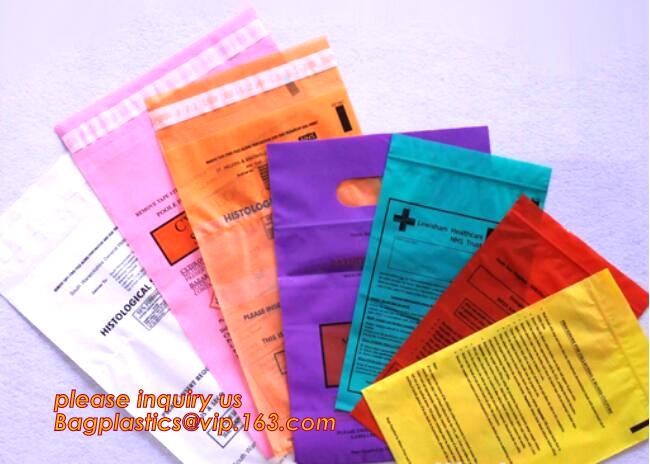 Poly Plastic Medical Specimen Bags Hospital Bag Medical Vomit Bag, specimen bag autoclavable biohazard bags high quality