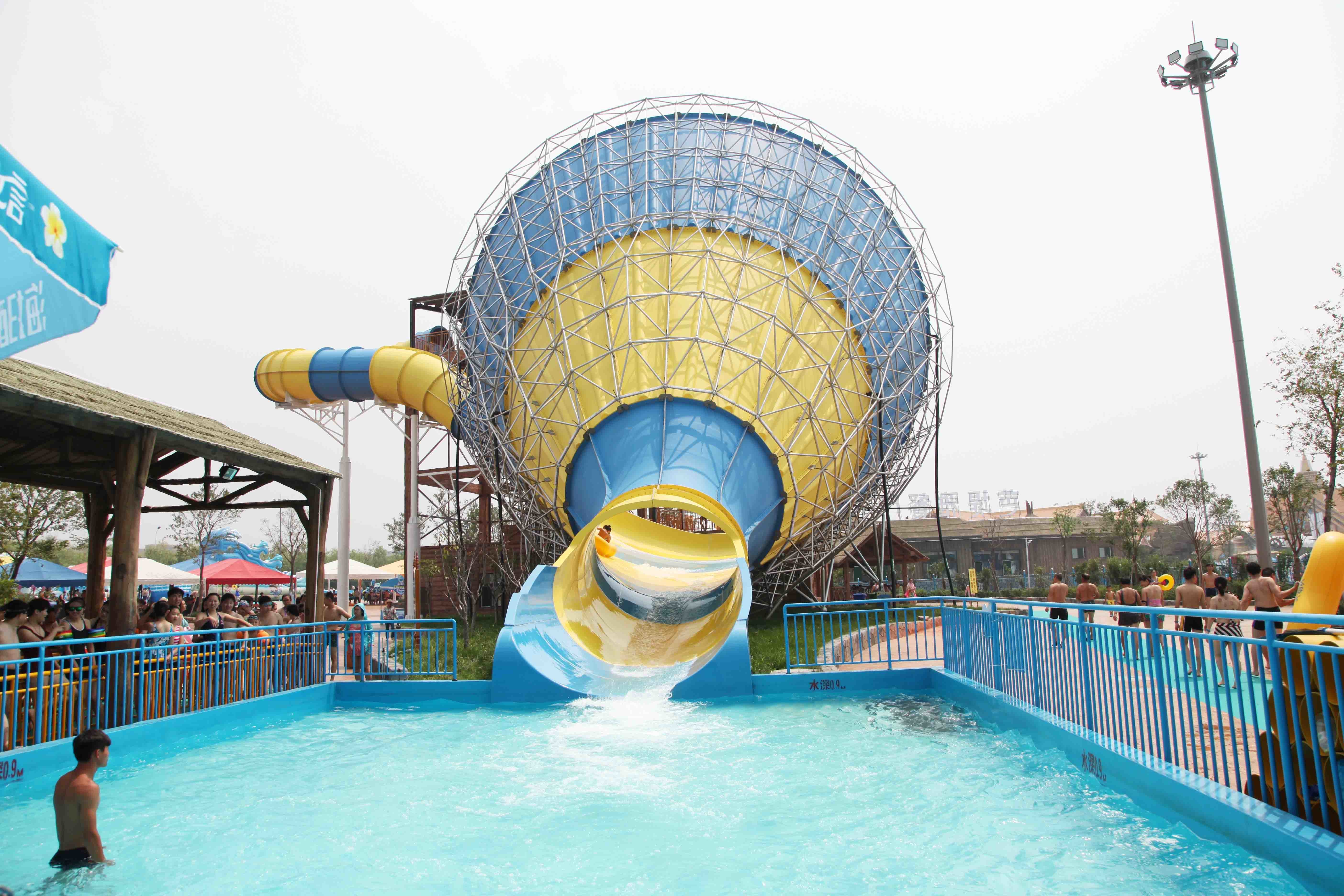 Customized Fiberglass Water Slides for Family / Aqua Play Water Park