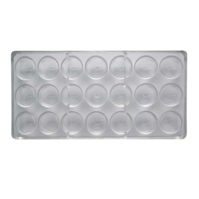 Rectangle Coin Shaped Chocolate Moulds Polycarbonate PC Chocolate Mould