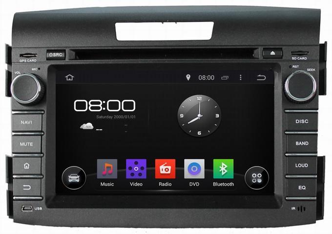 Ouchuangbo GPS Navigation Stereo Android 4.4 System Honda CRV 2012 DVD Multimedia Kit Radio Player OCB-8033D
