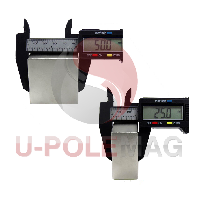 Industrial Magnet 50x25x10 Sintered Neodymium-Iron-Boron for Strong Holding Capability
