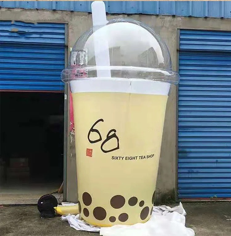 milk tea bottle tea cup win bottle inflatable can Customized Advertising Giant inflatable bottle cup for promotion event