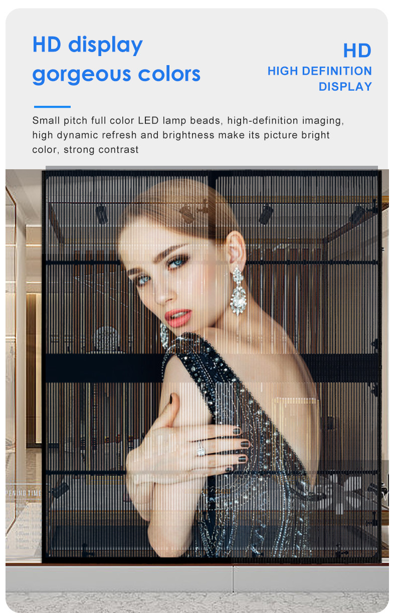 P20 LED Transparent Screen 6000nit LED Curtain Wall Display IP65