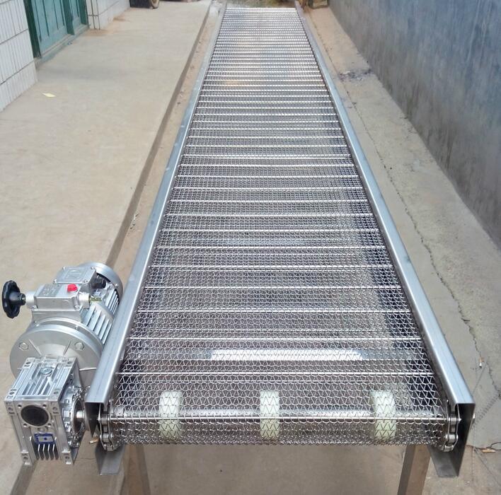 304 Stainless Steel Mesh Belt Chain Plate Conveyor for Food Sale