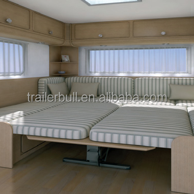Manual Operation Luxury Folding RV Table Supports Truck Expedition Campers Accessory with Bed and Table
