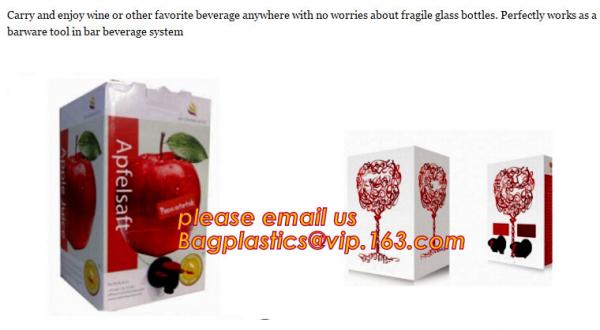 Wine Juice Water Oil Bag In Box With Tap Valve,3 L and 5 L Wine bag in box holder,red wine bag in box,Water bag with spo
