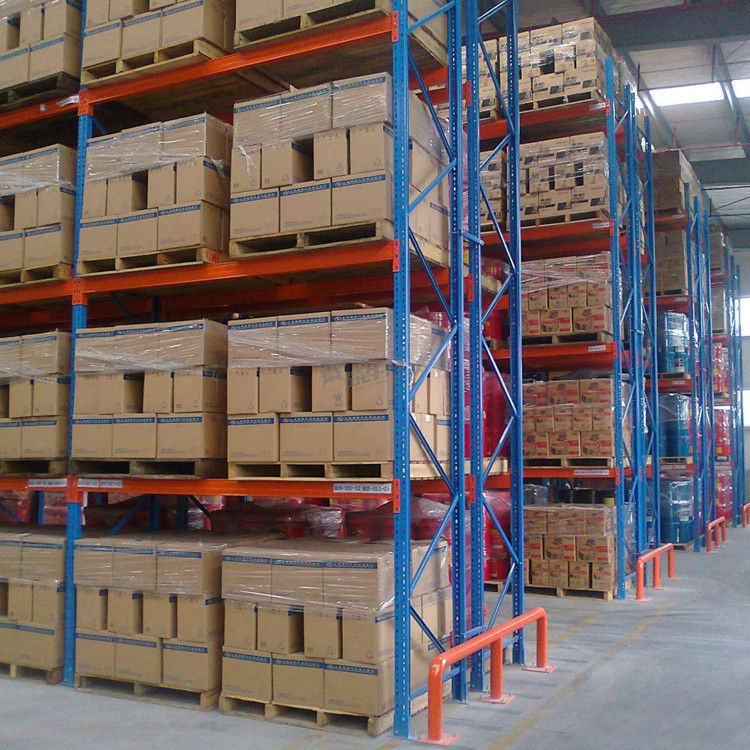 Logistics Heavy Duty Cargoes 4 Layers Selective Storage Racking