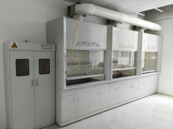 Cold Rolled Steel Fume Hood , Chemical Scientists Lab Fume Cupboard