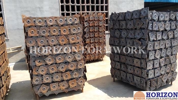 Flexible Scaffold Screw Jack Dismountable Base Plate Zinc - Plated Finishing