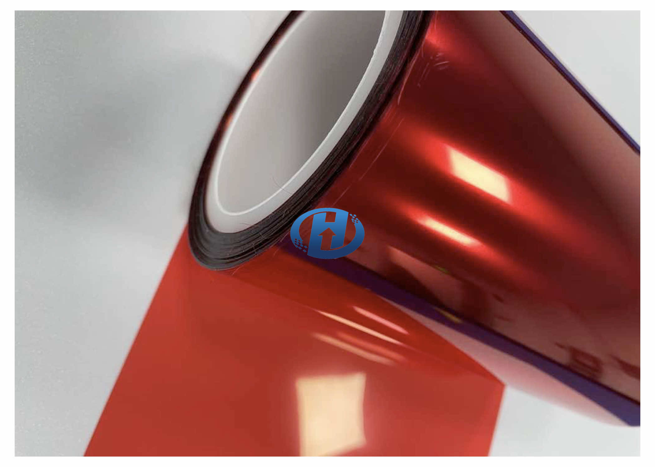 Red 50um PET Anti Static Film Side A Anti Static Side B Silicone Coating