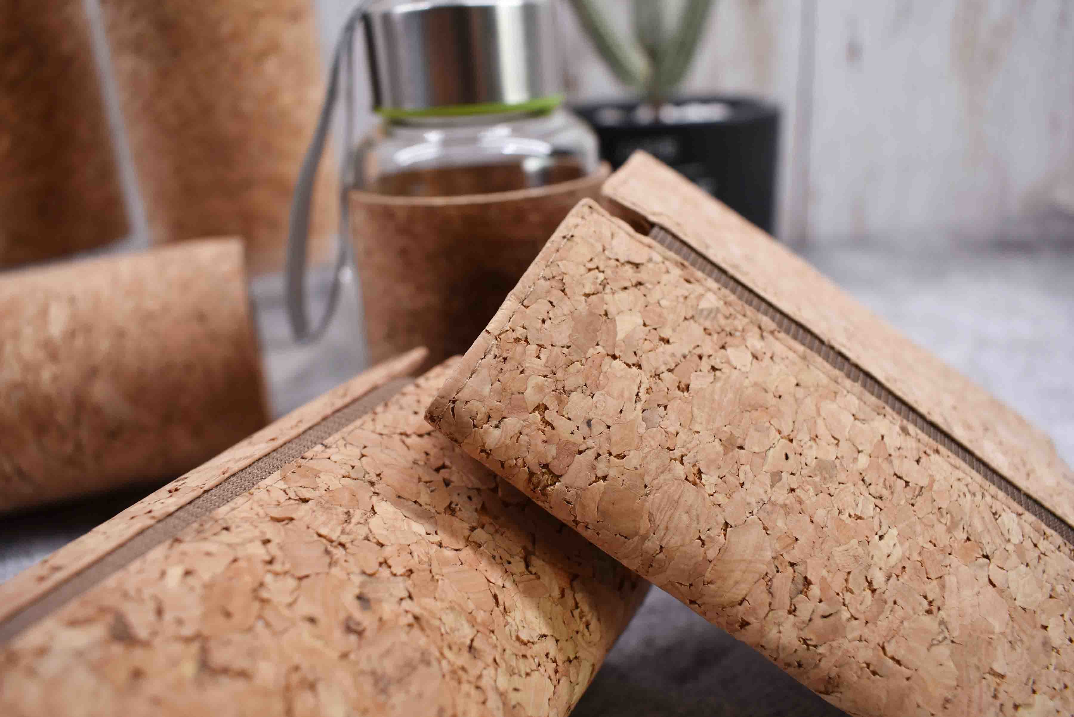 Moistureproof Natural Cork Fabric Glass Bottle Cork Sleeve ISO9001
