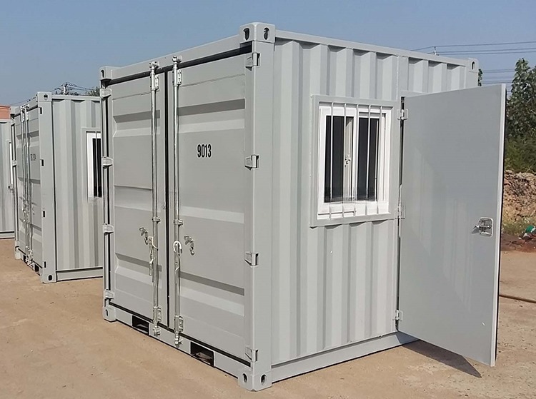 8ft 10ft Small Size Mini Prefab Modular Mobile Storage Shipping Container Office Made in with CSC Certification