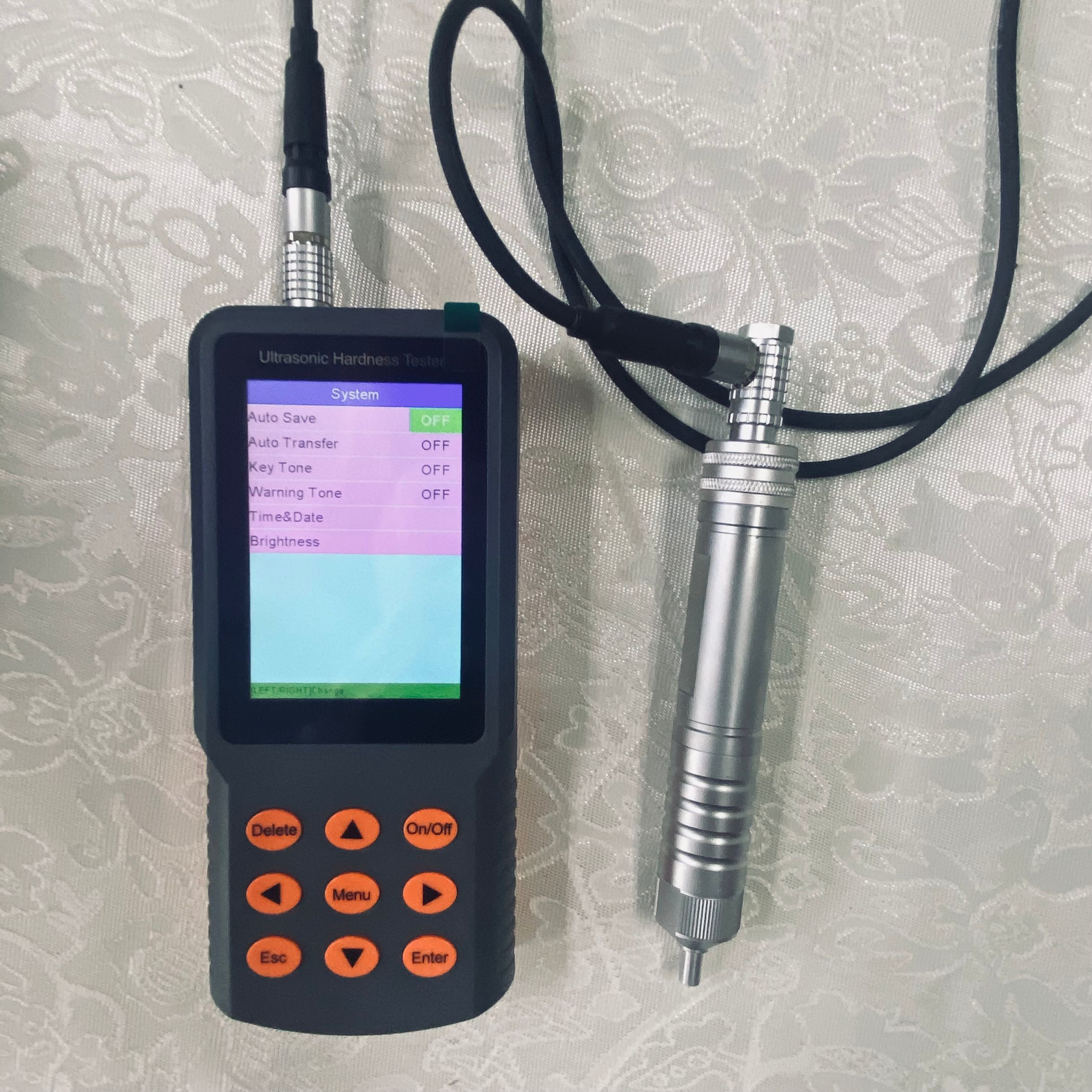 HUH-6M Ultrasonic Hardness Tester Handheld Manual Probe Brinell Rockwell Vickers
