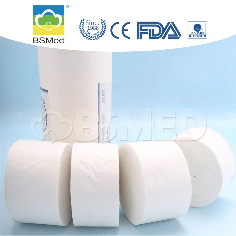Paper Wrapped Medical Cotton Wool Roll Absorbent 500g /1000g For Hospital
