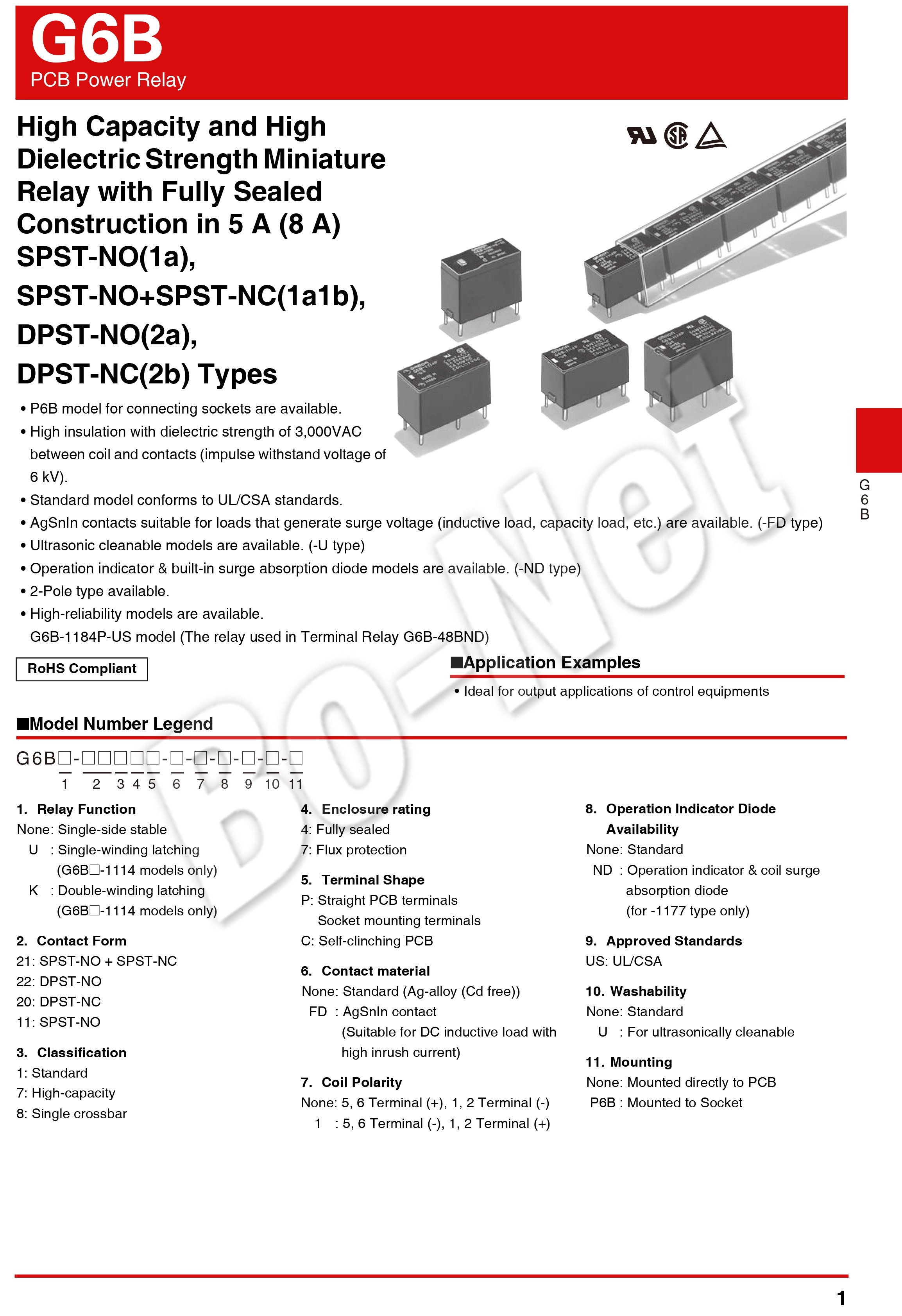 G6B-2014P-US-5VDC Omron orignal new electromagnetic relay G6B-2014P-US-12VDC G6B-2014P-US-24VDC