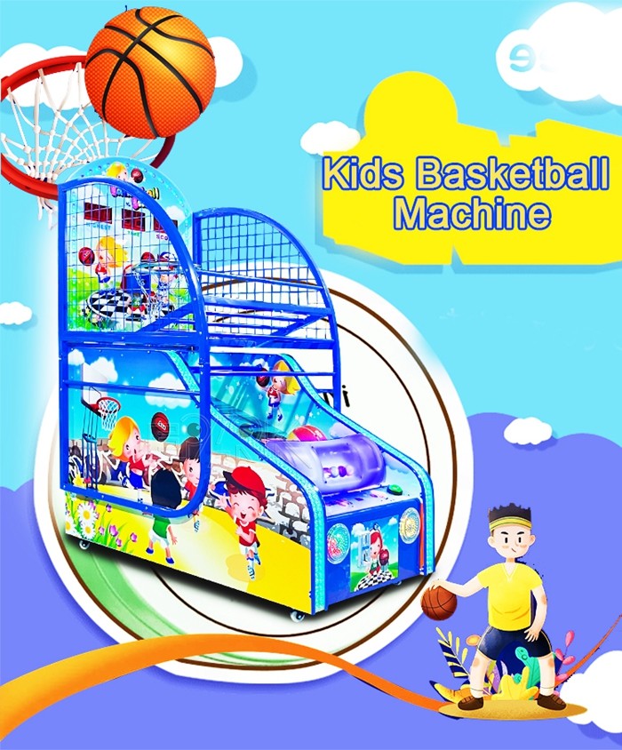 Coin Operated Basketball Game Machine Kids Amusement Street Basketball Game