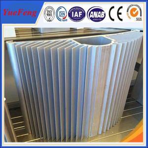 China Hot! Large wholesale aluminum fin heat sink / mill finish half round aluminum heatsink on sale