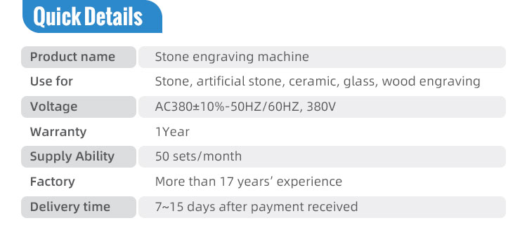 DSP Control System 5 Axis 3D CNC Stone Carving Machine for Granite Marble Engraving