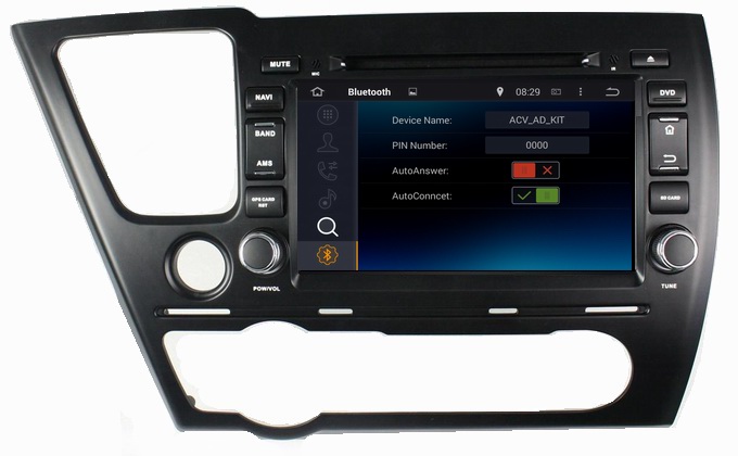 Ouchuangbo Auto Video Stereo System for Honda Civic Saloon 2014 GPS Navigation iPod USB An