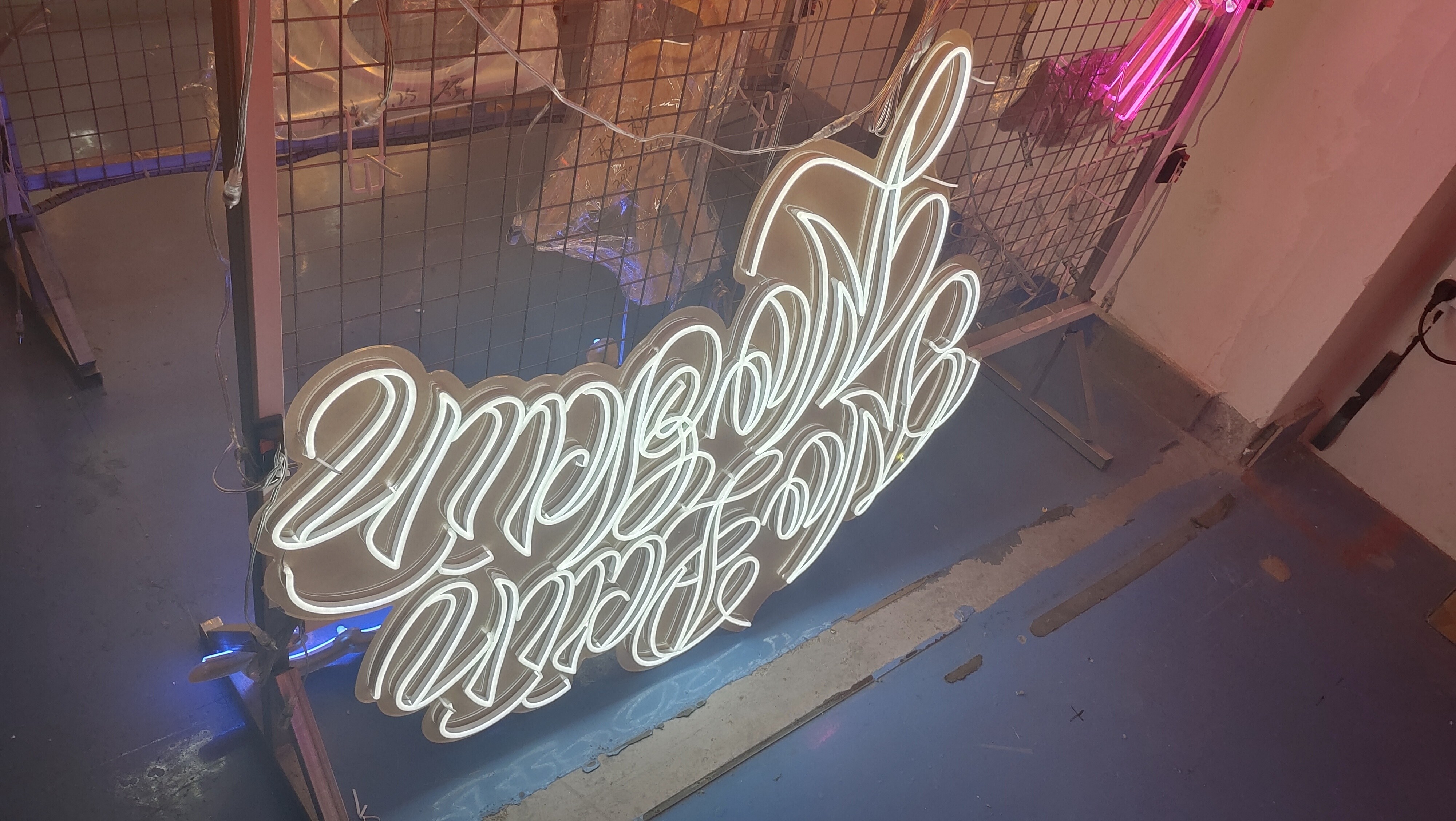 Wordart font style neon sign wall lighting deco led neon flex tube