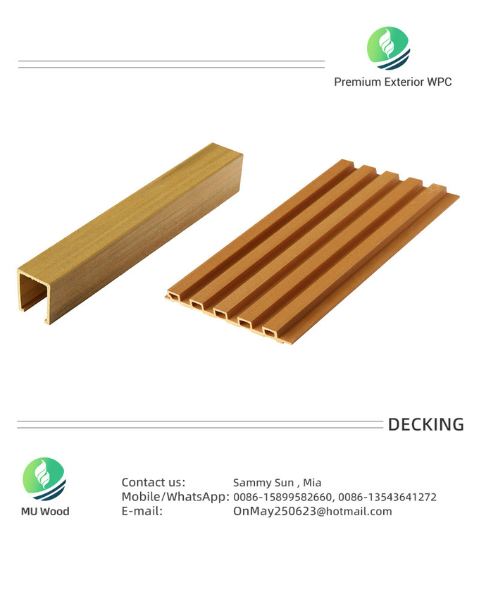 Custom WPC Ceiling Panel Cladding Board UV Resistant Waterproof