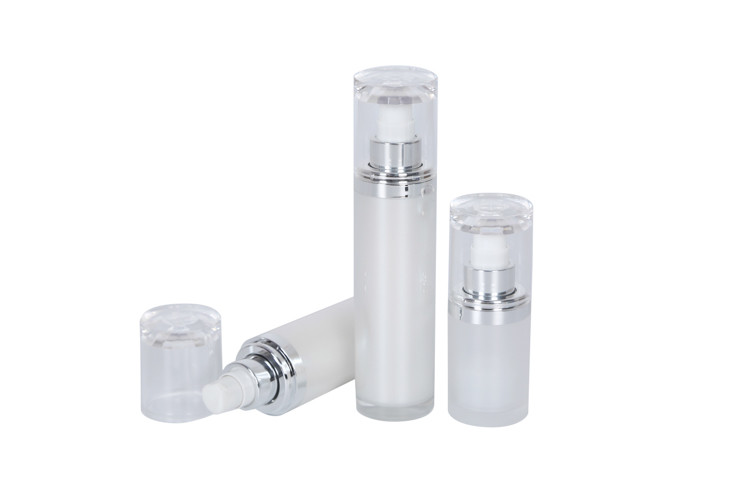 Customized Color Skincare Set 15/30/50g Acrylic Cream Jar And 15/30/50ml Cosmetic Packaging Lotion Bottles Family Set