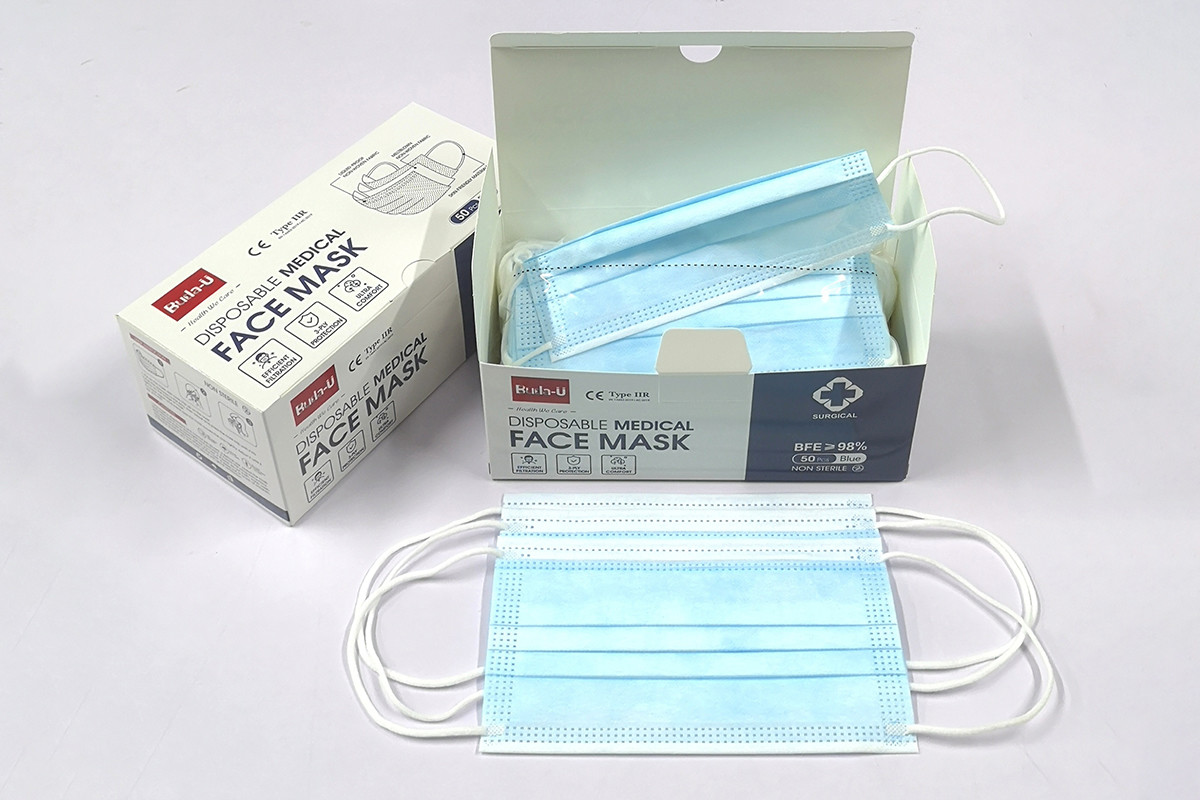 Breathable Medical Surgical Face Mask, 3ply Protective Face Mask With Earloops ,CE Certification , FDA Device Listed