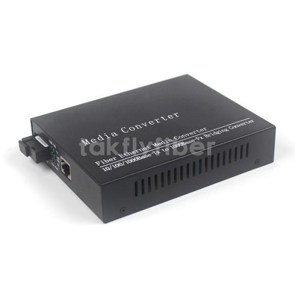 Quality Gigabit WDM SM 1310nm 1550nm 10/100/1000M Bidi 20KM SC Media Converter for sale