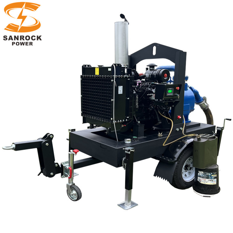 Cast Iron 6 Inch Diesel Water Pump Self Priming Slurry Pump High Pressure 57HP-148HP