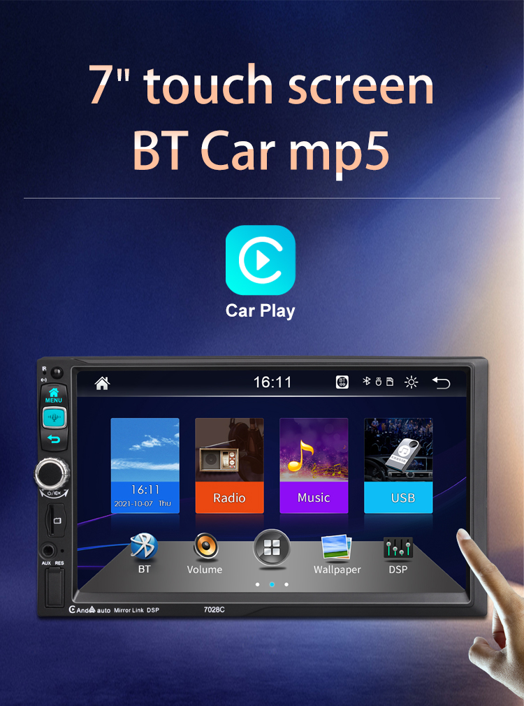 Universal 7 inch 2 Din Android Car Radio GPS Navigation Mirror Link BT FM Car Stereo Auto Electronics Car DVD Player