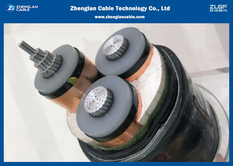 8.7/15kV 3X185mm2 XLPE Insulated Power Cables Medium Voltage PVC Jacekt