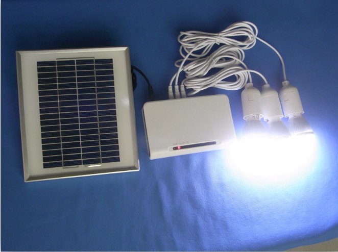 solar power system 3W solar system with lithium battery for solar home LED light
