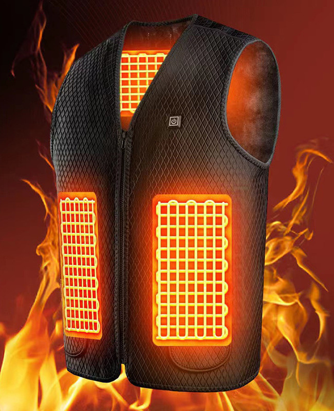 Unisex Electric Heated Vest With Customizable Heating Settings For Personalized Comfort