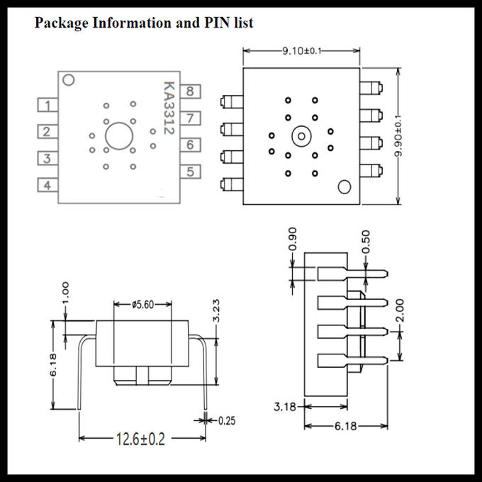 2.7V IC Integrated Circuit Wireless Mouse Chip 3204 3205 Model