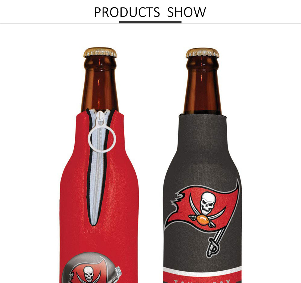 Different Color Zip-up Bottle Jackets Keeps Beer Cold and Hands Warm Bottle Sleeve