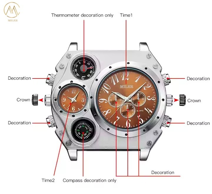 Modern Analog Leather Strap Quartz Watch Leather Band Quartz Wrist Watches