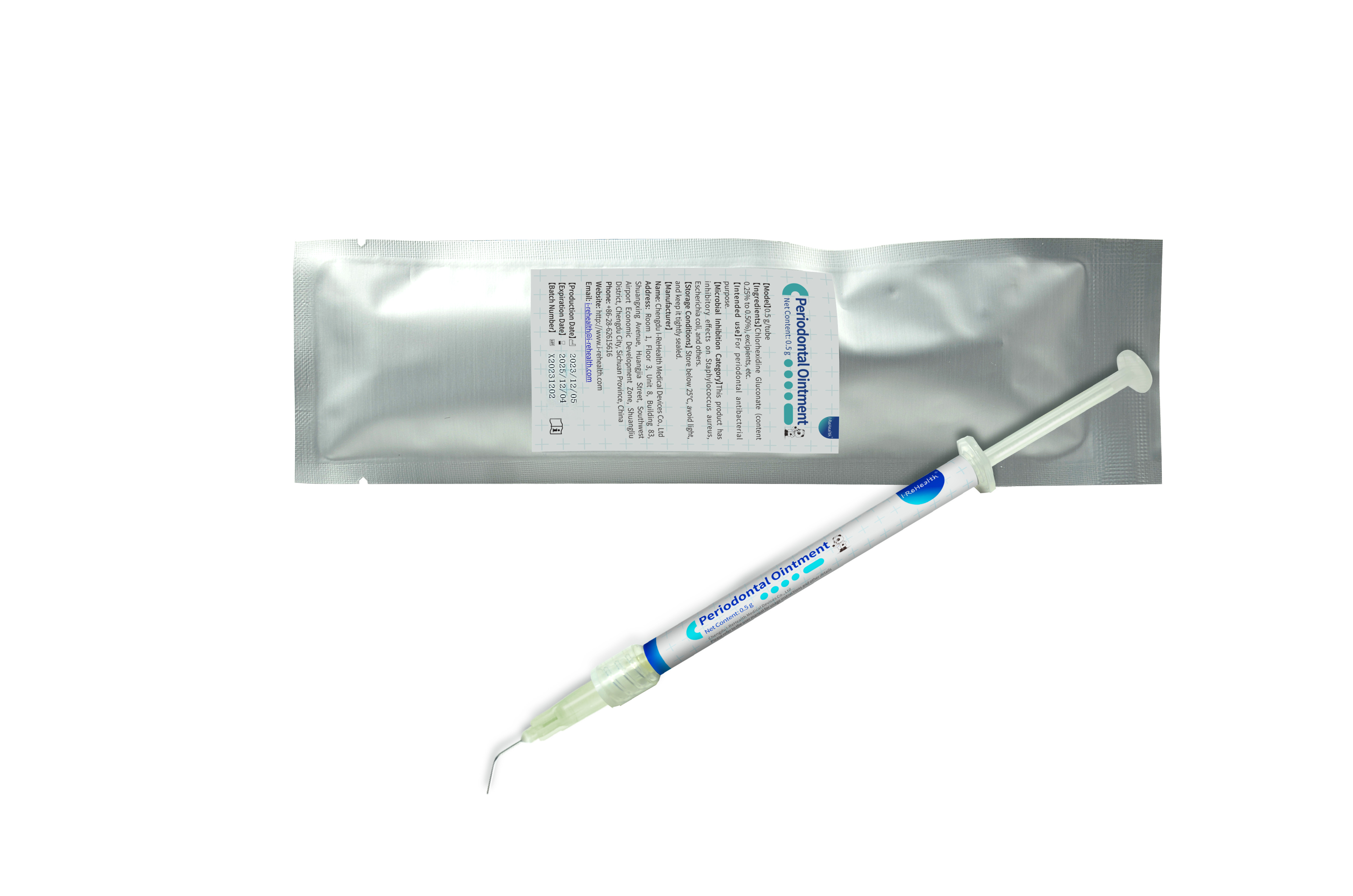 Periodontal Antibacterial Ointment，Chlorhexidine Gluconate 0.15%~0.45% Root Canal Endodontics Paste,