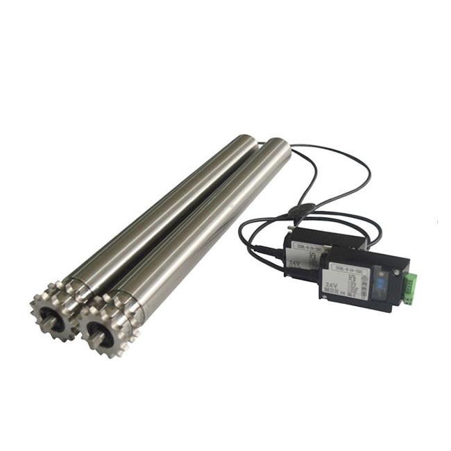Φ60 100W Double Sprocket Drive Motorized Roller for Heavy Pallet Transportation