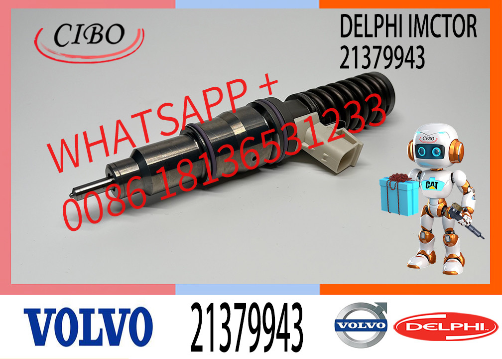 Part Number 21379943 20847327 Excavator Diesel Engine Parts Fuel Injector 21371675 21371679 21379944