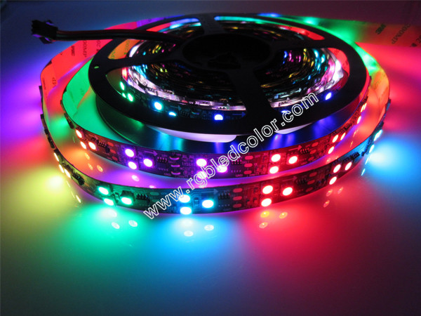 black led strip ws2811 digital rgb led pixel strip light