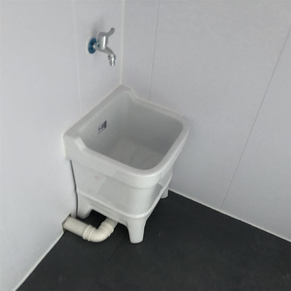 Customized 10m2 Portable Toilet With The Glass Door And Double Layer Glass Window