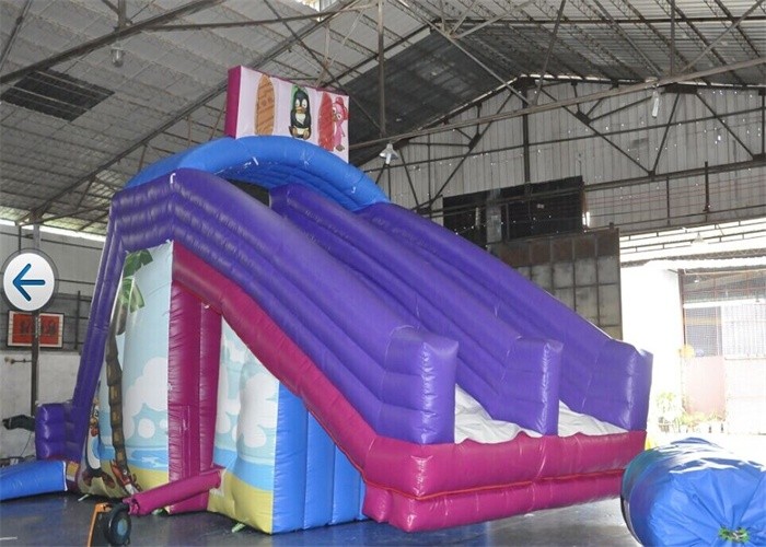 Huge Waterproof Children Commercial Inflatable Slide For Pool Rental