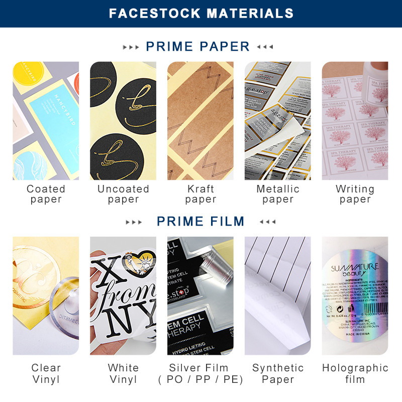 4.2CM Recycled Waterproof Permanent Stickers For Plastic Vinyl Labels