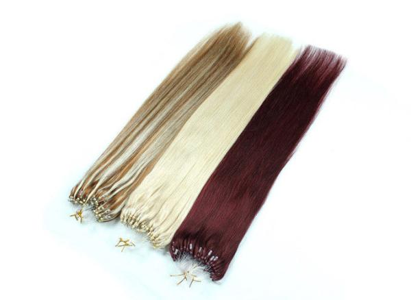 Pre - Bonded Human Hair Micro Link Hair Extension Tangle Free 16" - 24" 99j