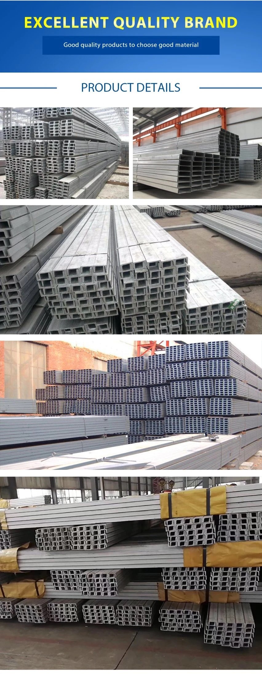 AISI A312 201 Stainless U Channel ASTM A53 Angle Bar Stainless Steel