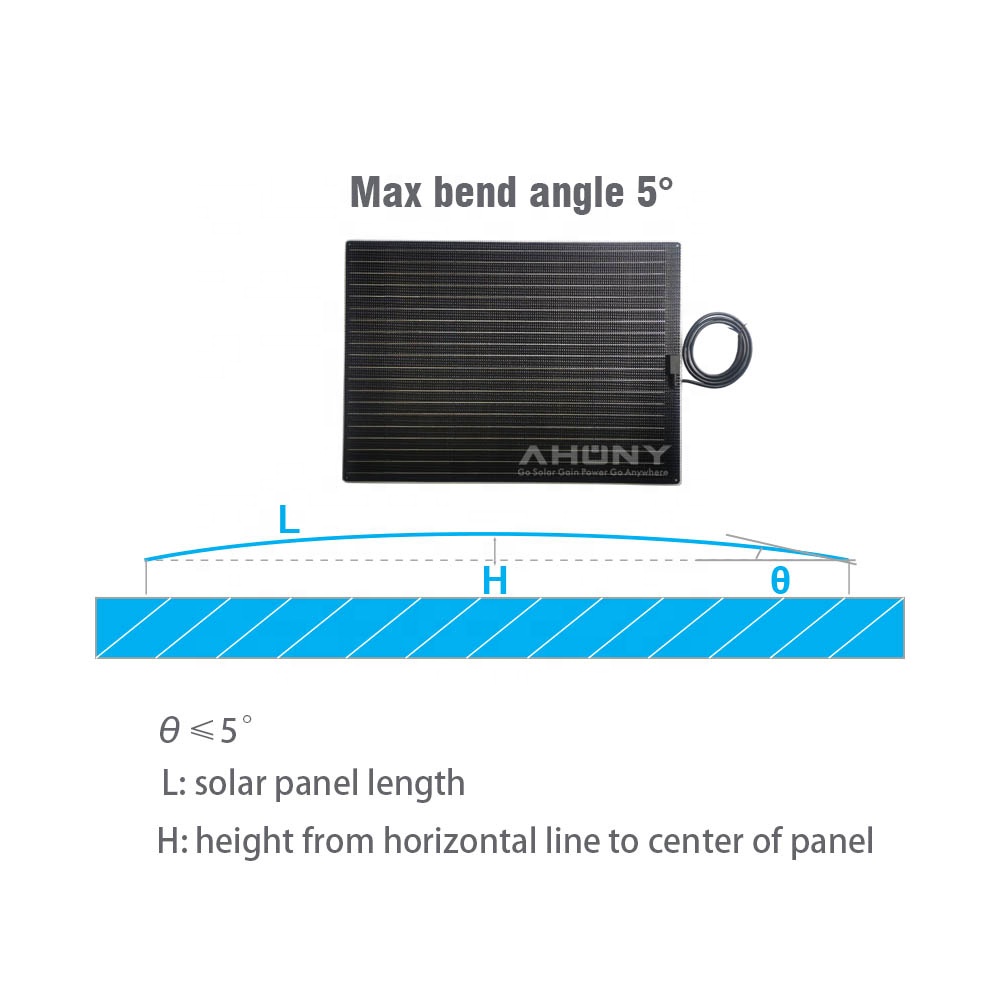 150W Walkable Waterproof PV Mono Solar Panel For Marine Camping Rv Boat Yacht